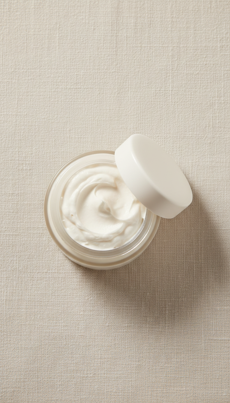 crème fouettée visage pot en verre